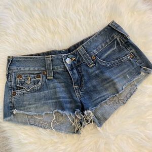 True Religion Joey Cut Off Shorts